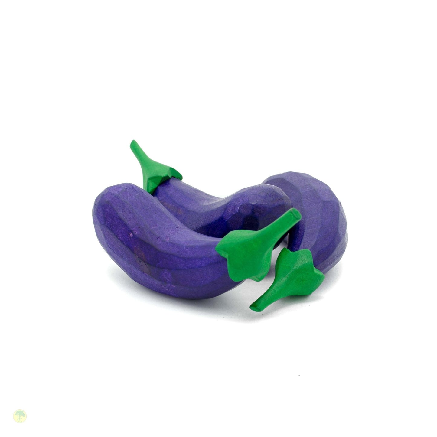 Estia Hand Carved Wooden Eggplant - blueottertoys-S600745