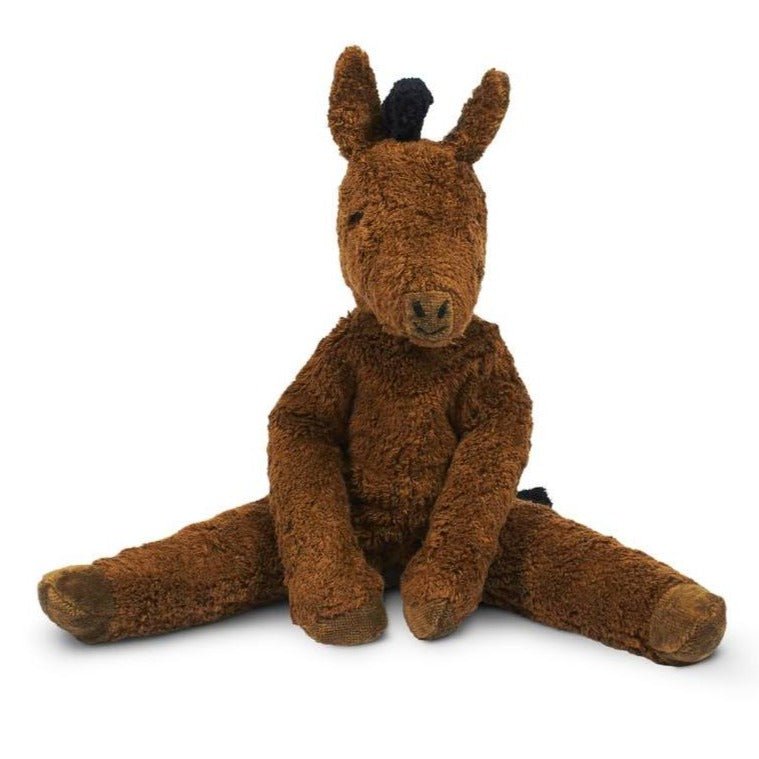 Senger Senger Organic Cotton Brown Horse, Large 16" - blueottertoys-SG-Y21701