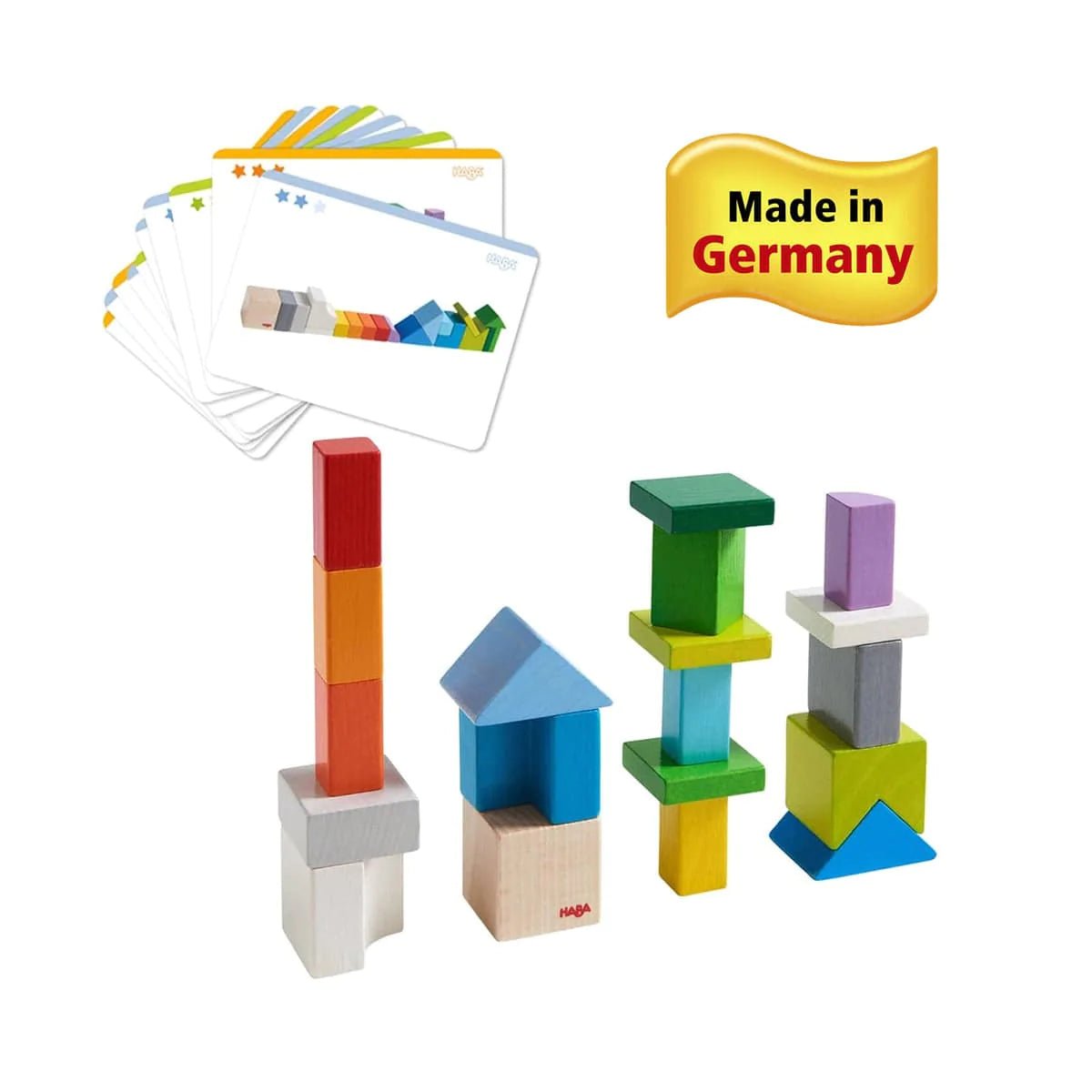 
                  
                    haba HABA 3D Arranging Game Wooden Building Blocks - blueottertoys-HB305463
                  
                