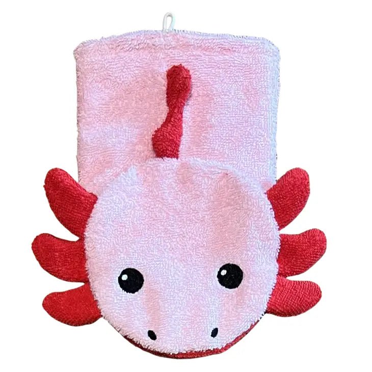 Furnis Organic Cotton Oxolotl Washcloth Pupppet - blueottertoys-FS0634