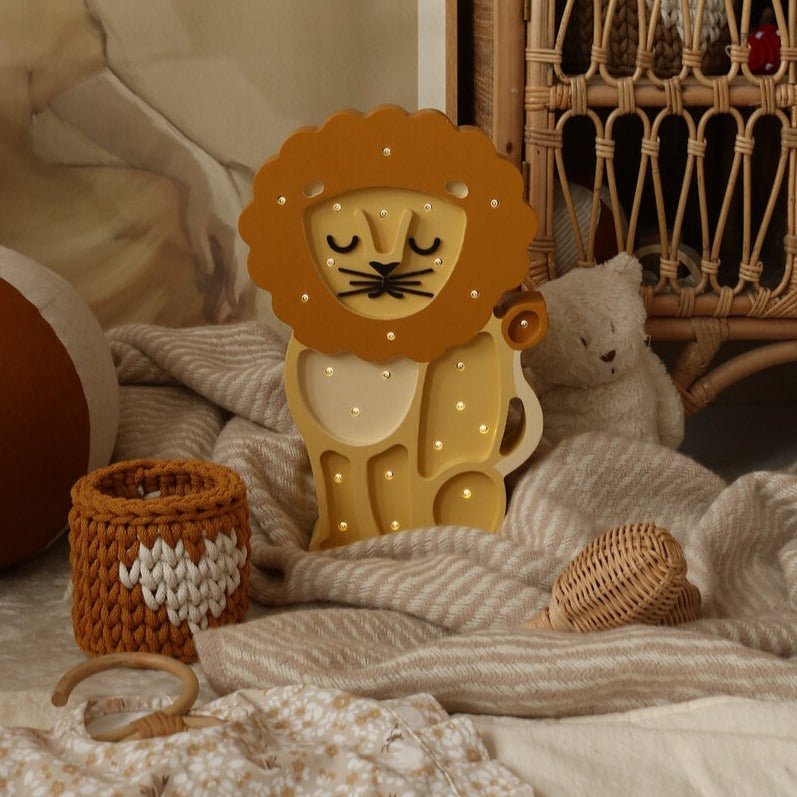 Little Lights US Little Lights Lion Lamp - blueottertoys-sku-1356135